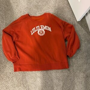 lululemon athletica Orange Logo Sweatshirt - Bold Burnt Orange